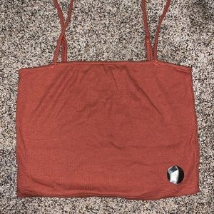 Destined (Tilly’s) Burnt Orange Crop Tank Top